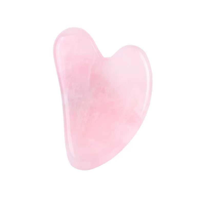 Natural Stone Face Care Massager Rose Quartz Amethyst Crystal Facial Gua Sha Tool Skin Massage Mineral Stone Beauty Products